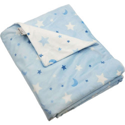 Pierre Cardin Moon Κουβέρτα Κούνιας Fleece 110x140 Γαλάζια