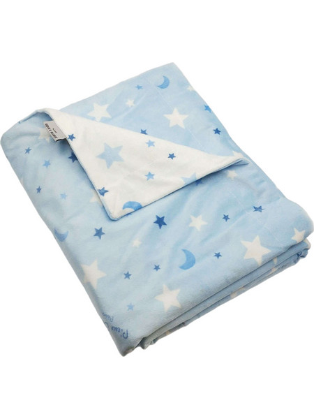 Pierre Cardin Moon Κουβέρτα Κούνιας Fleece 110x140 Γαλάζια