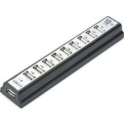 12061 USB Hub 2.0 USB-A με 10 Θύρες USB-A & Εξωτερική Παροχή Ρεύματος