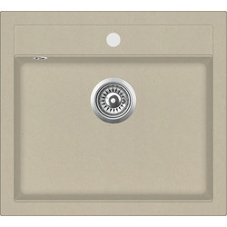 Helika Quadro SQQ 100 Ένθετος Νεροχύτης Γρανίτη Μπεζ 56.5x51cm