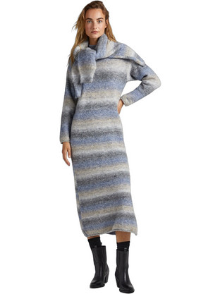 Pepe Jeans Faded Midi Καθημερινό Φόρεμα Πλεκτό Πολύχρωμο PL953388-0AA