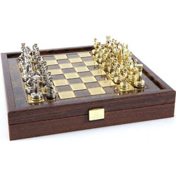 Manopoulos Σκάκι Ξύλινο με Πιόνια 27x27cm SK3BROB