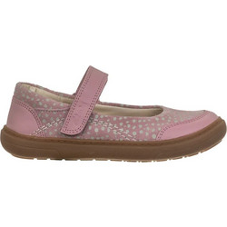 Clarks Παιδικές Μπαλαρίνες Δερμάτινες με Σκρατς Ροζ 26149756
