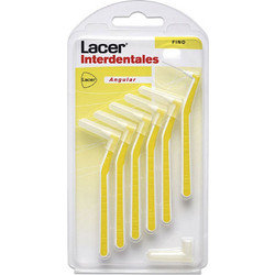 Lacer Angular Fino Μεσοδόντια Βουρτσάκια Κίτρινα 6τμχ