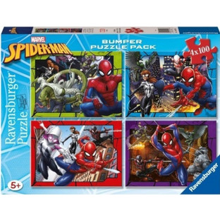 Παιδικό Puzzle Ravensburger 4 in 1 Marvel Spider-Man 4x100 Κομμάτια