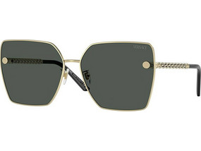 Versace VE2270D 125287 Γυναικεία Γυαλιά Ηλίου Πεταλούδα Μεταλλικά Χρυσά με Μαύρο Polarized Φακό