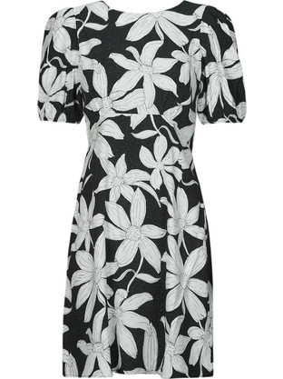 Desigual Nahville Mini Καλοκαιρινό Καθημερινό Φόρεμα Floral Μαύρο 24SWVW36-2000