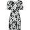 Desigual Nahville Mini Καλοκαιρινό Καθημερινό Φόρεμα Floral Μαύρο 24SWVW36-2000