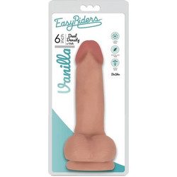 XR Brands Easy Riders Fine Ρεαλιστικό Dildo με Βεντούζα & Όρχεις 15.25cm Flesh