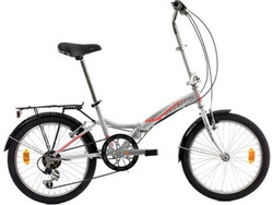 Matrix Commuter Σπαστό Ποδήλατο Πόλης 20" με 6 Ταχύτητες Ασημί