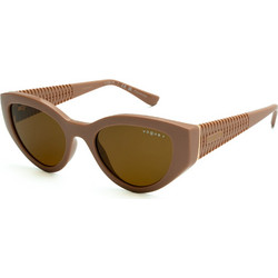 Vogue VO5566s 312183 Γυναικεία Γυαλιά Ηλίου Cat Eye Κοκάλινα Καφέ με Καφέ Polarized Φακό