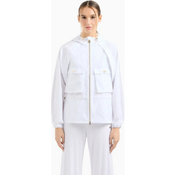 EA7 Γυναικείο Μπουφάν Softshell Κοντό Λευκό 3DTB05TNEVZ1100