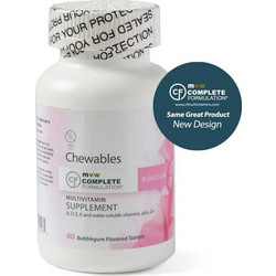 MVW Complete Formulation Μultivitamin Bubblegum 60 Μασώμενα δισκία