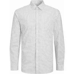 Jack & Jones Ανδρικό Πουκάμισο Βαμβακερό Κοντομάνικο Λευκό 12254540