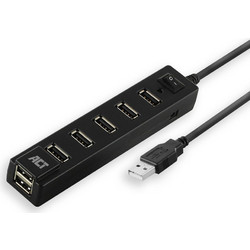 Port ACT AC 6215 USB Hub 2.0 USB-A με 7 Θύρες USB-A