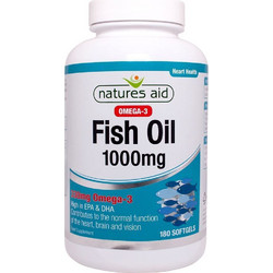 Natures Aid Omega-3 Fish Oil Ιχθυέλαιο 1000mg 180 Μαλακές Κάψουλες