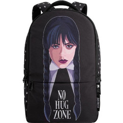 Must Art Wednesday No Hug Zone Σχολική Τσάντα Πλάτης Γυμνασίου - Λυκείου Μαύρη 503637