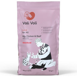 Voli Voli Love for All Sterilized Mix Chicken & Beef with Liver 10kg