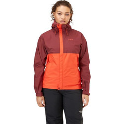 Rab Γυναικείο Μπουφάν Χειμωνιάτικο Softshell Μακρύ Μπορντό Πορτοκαλί QWG-83-DER-12