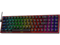 Redragon Pollux K628 Μηχανικό Gaming Πληκτρολόγιο TenKeyLess με Custom Red Διακόπτες RGB Black