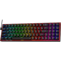 Redragon Pollux K628 Μηχανικό Gaming Πληκτρολόγιο TenKeyLess με Custom Red Διακόπτες RGB Black