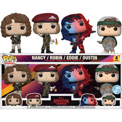 Funko Pop! Television Nancy, Robin, Eddie, Dustin 4-Pack Stranger Things Special Edition
