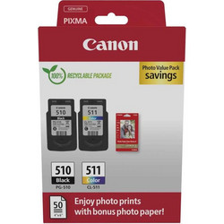 Canon PG-510 & CL-511 B/C/M/Y Photo Value Pack 2 Μελανιών Εκτυπωτή Inkjet 2970B017