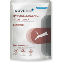 Trovet Plus Sterilised Hypoallergenic with Fresh Turkey 85gr