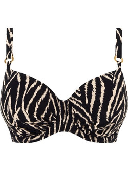 Fantasie Bikini Top Animal Print Μαύρο FS504501-MOM