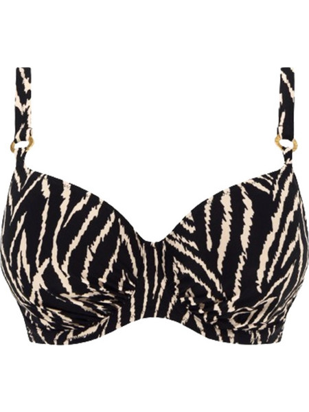 Fantasie Bikini Top Animal Print Μαύρο FS504501-MOM