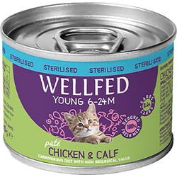 Wellfed Sterilised Young Pate with Chicken & Calf 200gr