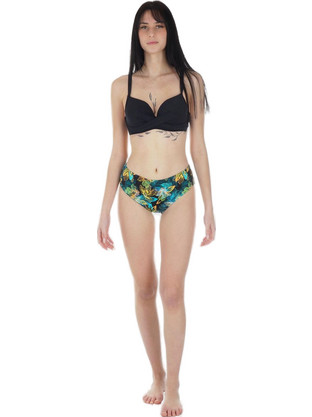 Gsecret Bikini Set Floral Μαύρο Πράσινο C2065-27807