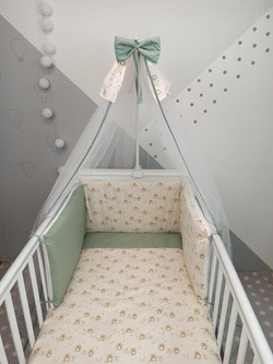 Baby Star Hugs Σετ Κούνιας Beige 3τμχ