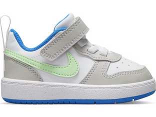 Nike Court Borough Παιδικά Sneakers Λευκά Γκρι DV5458-005