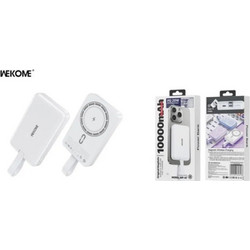 wekome WP-47 841268887997500 Wireless Magsafe Power Bank 10000mAh 20W με 2 Θύρες USB-C White