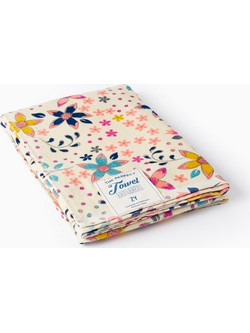 Zippy Floral Παιδική Πετσέτα Θαλάσσης Μπεζ 64x130cm