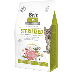 Brit Care Cat Sterilised Immunity Grain Free with Fresh Pork 400gr