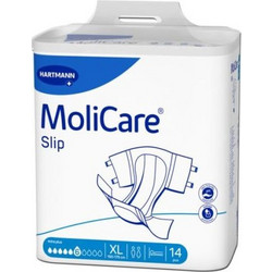 Hartmann MoliCare Flash Slip Extra Plus XLarge Πάνες Ακράτειας 6 Σταγόνες 14τμχ