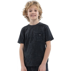 District75 Παιδικό T-Shirt Κοντομάνικο Μαύρο 124KBSS-076-071