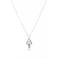 Silverline Γυναικείο Κολιέ Ψαροκόκκαλο από Ασήμι 925 4574