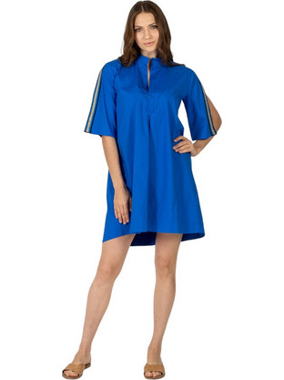 AGGEL Mini Καλοκαιρινό Καθημερινό Φόρεμα Royal Blue SS43048KF-1073