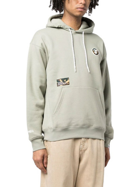 Aape by A Bathing Ape Ανδρικό Φούτερ με Κουκούλα & Τσέπες Μπεζ AAPSWMA310-KHL
