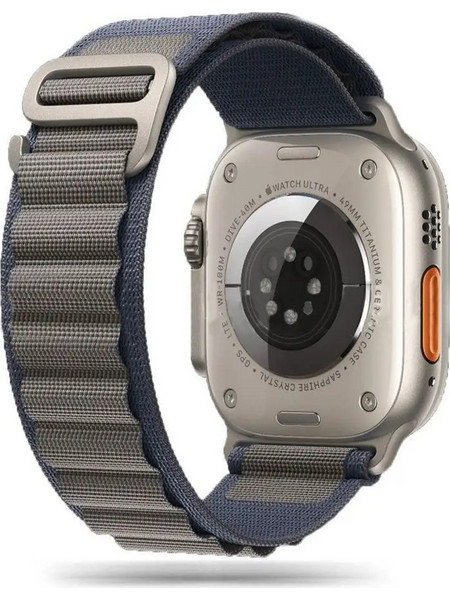 Tech-Protect Nylon Pro Λουράκι Υφασμάτινο Blue / Grey (Apple Watch 42 / 44 / 45mm)
