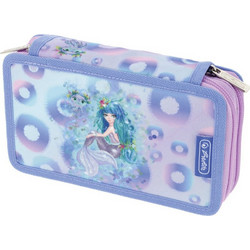 Herlitz Mystic Mermaid Κασετίνα Γεμάτη με 2 Θήκες Λιλά 50046317