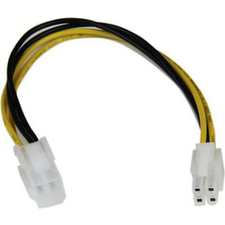 StarTech ATXP4EXT Καλώδιο Τροφοδοσίας 4-Pin EPS to 4-Pin EPS 0.2m Multicolor