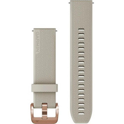 Garmin Quick Release 20mm Λουράκι Σιλικόνης Light Sand / Rose Gold