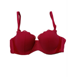 Luna Σουτιέν Balconette Push Up με Μπανέλα Μπορντό 13370