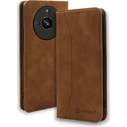 Bodycell PU Leather Book Brown (Realme 11 Pro Plus)