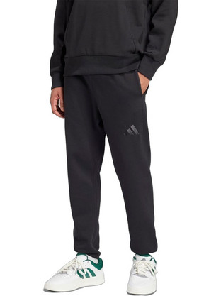 Adidas Ανδρικό Παντελόνι Φόρμας Fleece με Λάστιχο Μαύρο IX1246
