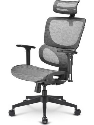 Sharkoon OfficePal C30M Καρέκλα Gaming Mesh με Ρυθμιζόμενα Μπράτσα Γκρι OPC30M